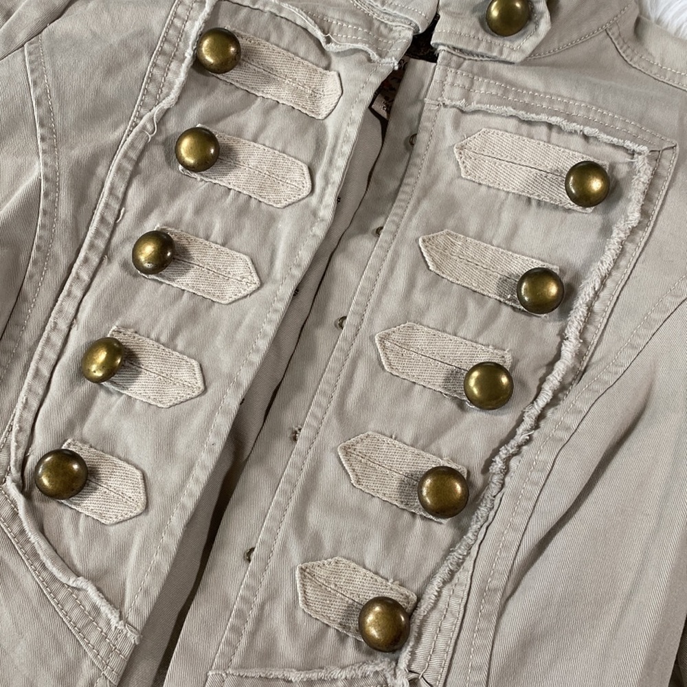 🍧[ Decree ] Beige Military Inspired Jacket - Picture 4 of 8